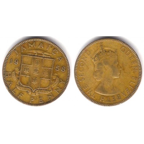 (36) Jamaica. 1958. Half Penny (BC)