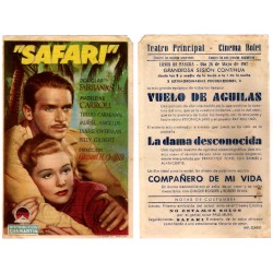 Safari. 1947. Teatro Principal, Cinema Bolet. Esquina rota