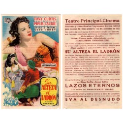 Su Alteza el Ladrón. 1952. Teatro Principal Cinema