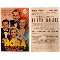 La Hora Radiante. 1945. Teatro Principal, Cinema Bolet. Roturas