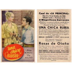 Una Chica Rubia. 1945. Casal de La Principal