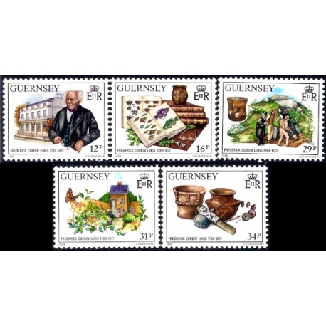Guernsey. 1988. Serie Completa (Nuevo) II Centenario del Nacimiento de F. Corbin Lukis