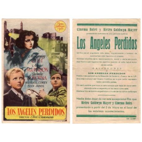 Los Angeles Perdidos. Sin Fecha. Cinema Bolet y Metro Goldwin Mayer