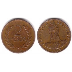 (263) Colombia. 1977. 2 Pesos (MBC)