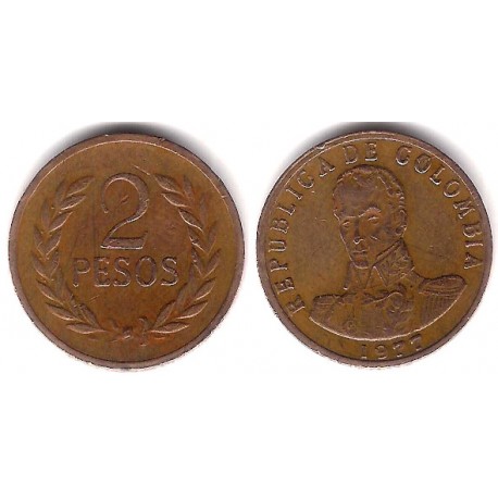 (263) Colombia. 1977. 2 Pesos (MBC)
