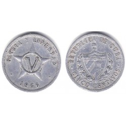 (34) Cuba. 1966. 5 Centavos (BC)