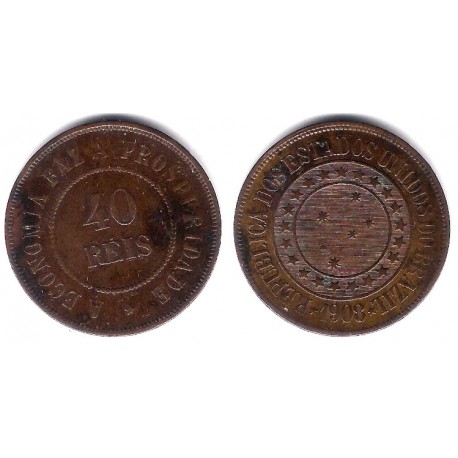 (491) Brasil. 1908. 40 Reis (MBC+)