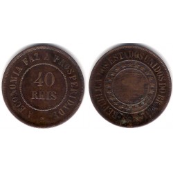 (491) Brasil. 1889. 40 Reis (MBC+/MBC)