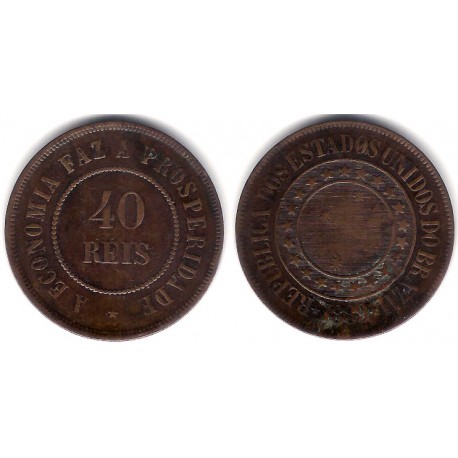 (491) Brasil. 1889. 40 Reis (MBC+/MBC)
