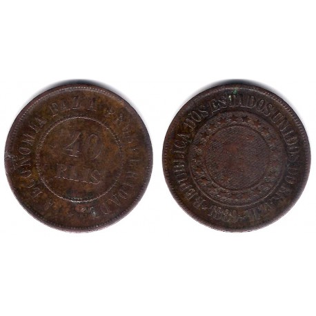 (491) Brasil. 1889. 40 Reis (MBC)