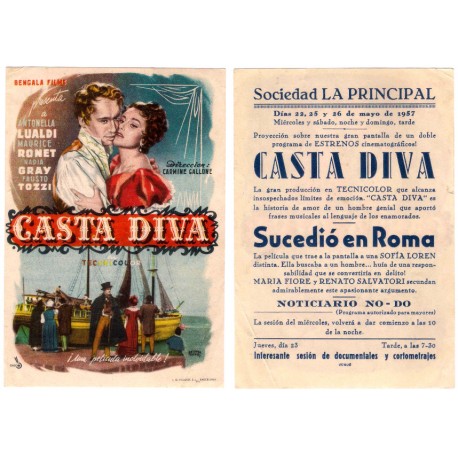 Casta Diva. 1957. Sociedad La Principal