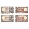 Estado Español. 1970. 100 Pesetas (SC-) Serie 3K. Pareja Correlativa