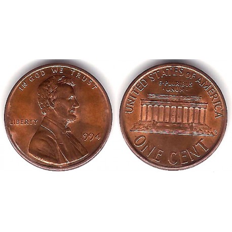 (201b) Estados Unidos de América. 1994. 1 Cent (MBC+)