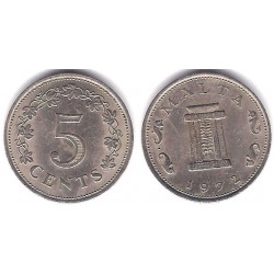 (10) Malta. 1972. 5 Cents (MBC)