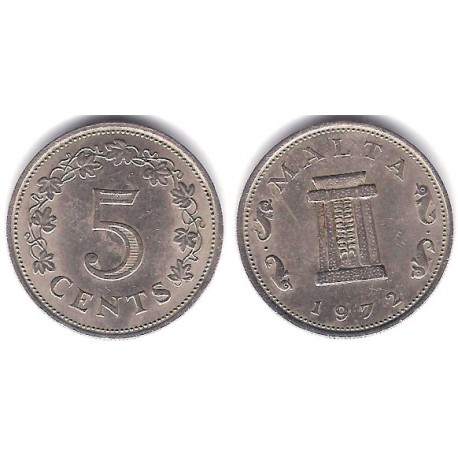 (10) Malta. 1972. 5 Cents (MBC)