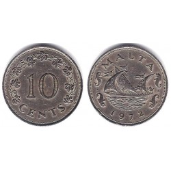(11) Malta. 1972. 10 Cents (MBC)
