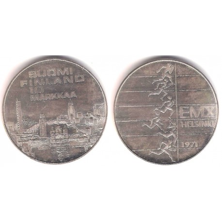 (52) Finlandia. 1971. 10 Markkaa (EBC) (Plata)