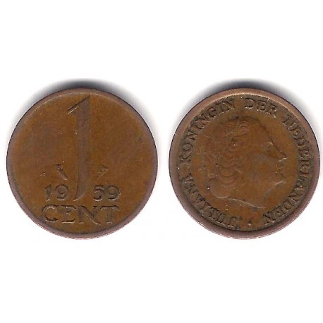 (180) Países Bajos. 1959. 1 Cent (MBC)