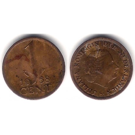 (180) Países Bajos. 1958. 1 Cent (MBC-)