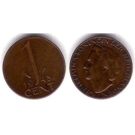 (175) Países Bajos. 1948. 1 Cent (MBC)