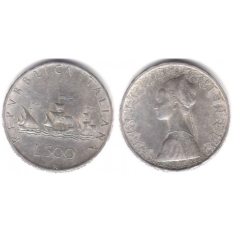 (98) Italia. 1964. 500 Lira (EBC) (Plata)
