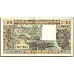 (307Cd) Estados África Oeste (Burkina Faso). 1000 Francs. 1984 (MBC)