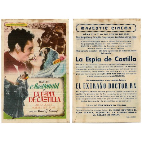La Espía de Castilla. 1951. Majestic Cinema