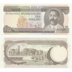 (38) Barbados. 1988. 10 Dollars (SC)