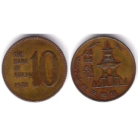 (6a) Corea del Sur. 1978. 10 Won (MBC)
