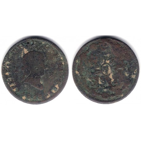 Fernando VII. 1818. 8 Maravedi (BC/BC-) Ceca de Jubia