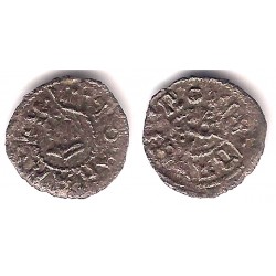 Juana y Carlos I. Sin Fecha. Dinero (BC+) Ceca de Barcelona