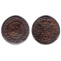 Felipe V. 1718. 2 Maravedi (BC/BC+) Ceca de Barcelona