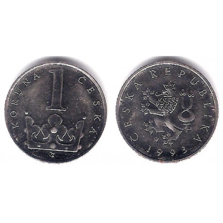 (7) República Checa. 1993. 1 Korun (MBC)