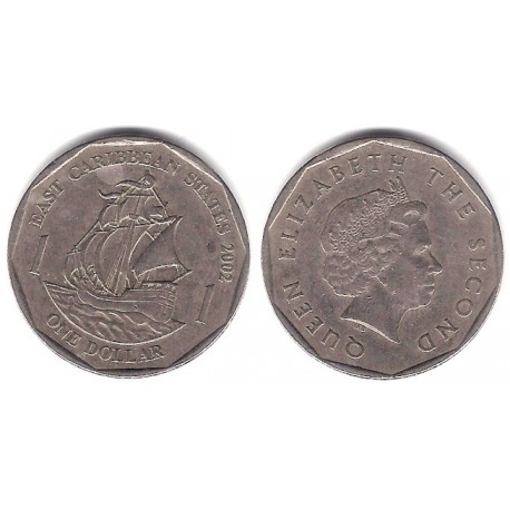(39) Estados Orientales Caribeños. 2002. 1 Dollar (MBC)