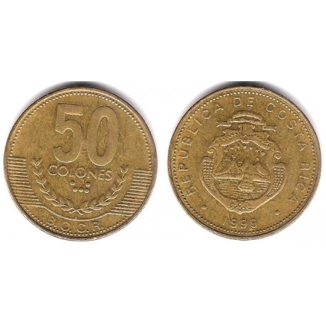 (231.1) Costa Rica. 1999. 50 Colones (MBC)