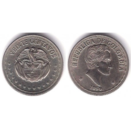 (215.1) Colombia. 1959. 20 Centavos (MBC)