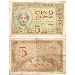 (35) Madagascar. 1937. 5 Francs (MBC-)