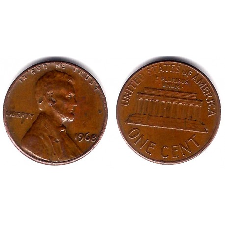 (201) Estados Unidos de América. 1968. 1 Cent (MBC)