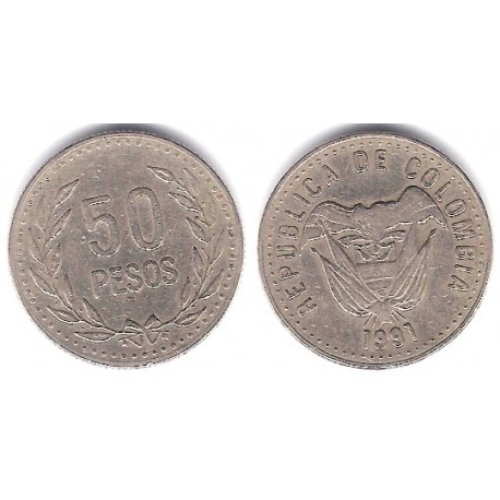 (283.1) Colombia. 1991. 50 Pesos (MBC-)
