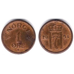 (398) Noruega. 1954. 1 Ore (MBC)