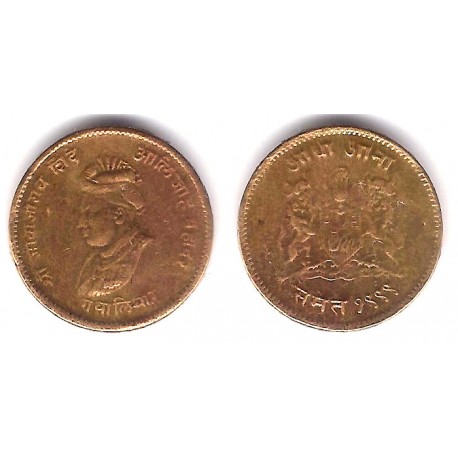 (179) Estados Nativos de la India (Gwailor). 1942. ¼ Anna (MBC+)