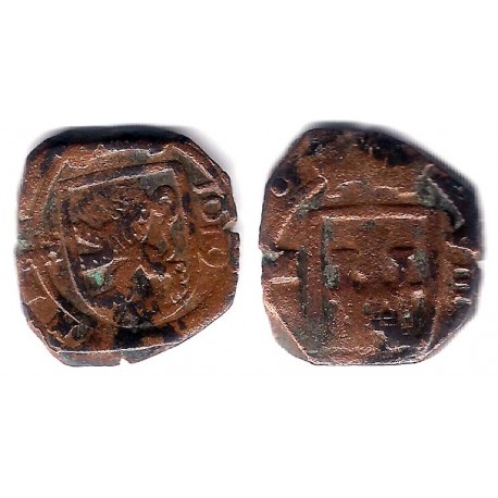 Felipe III. 1619. 8 Maravedi (BC+) Ceca de Segovia