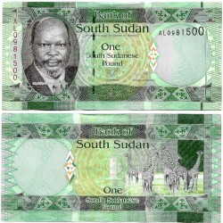 (5) Sudán del Sur. 2011. 1 Pound (SC)