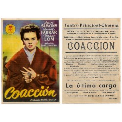 Coacción. 1953. Teatro Principal Cinema