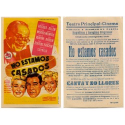 No estamos casados. Sin Fecha. Teatro Principal Cinema