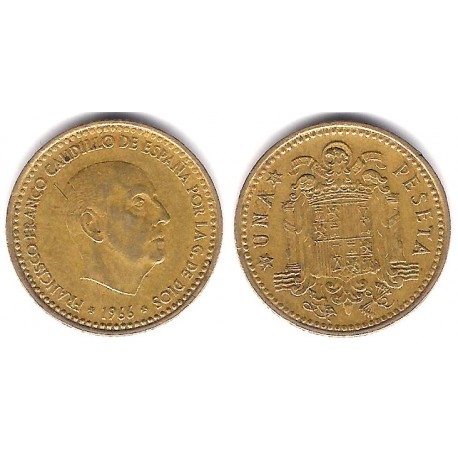 Estado Español. 1966*(19-69). 1 Peseta (MBC)
