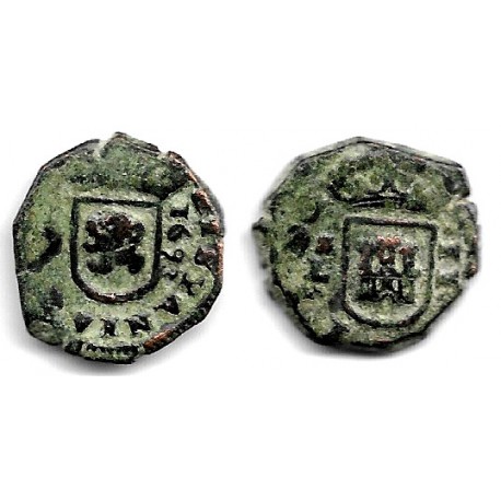 Carlos II. 1693. 2 Maravedi (MBC-) Ceca de Linares