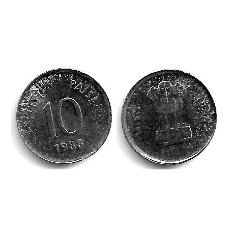 (40.1) India. 1988. 10 Paise (EBC)