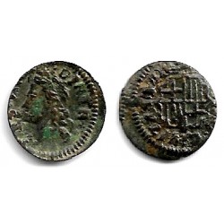 Carlos III (Arch. Austria). 1710. Dinero (MBC-) Ceca de Barcelona