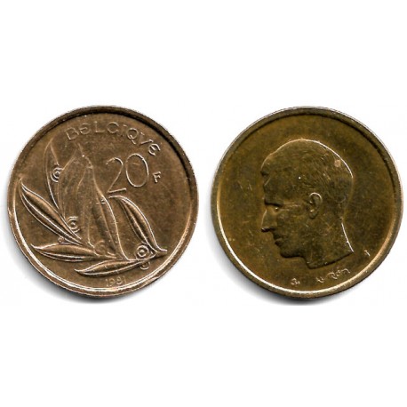 (159) Bélgica. 1981. 20 Francs (MBC)